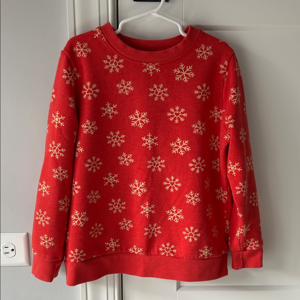 EUC Red Snowflake Sweatshirt ❄️